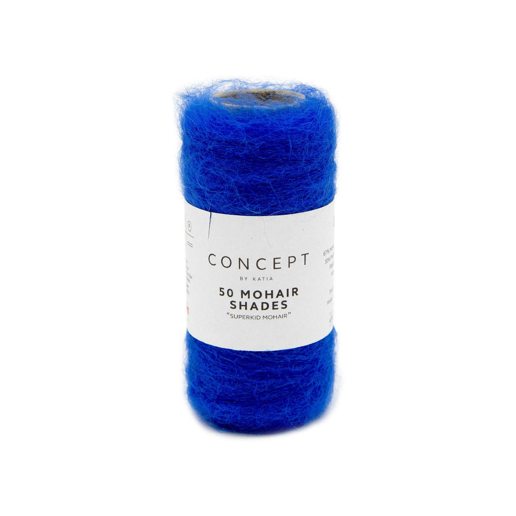 cobalt blue mohair yarn katia